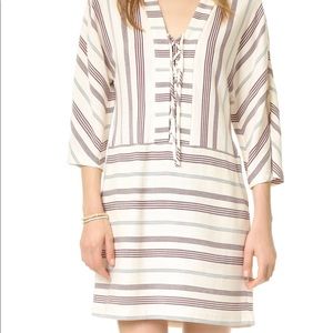 BCBGMAXAZRIA Milana Lace Up Dress